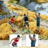 Maxbell 3Pcs Miniature Rock Climbing Figures for Micro Landscape Crafts Fairy Garden 1 87 Scale
