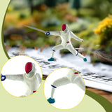 Maxbell 1/64 Scale Model Figure Hand Painted Resin Realistic Mini Fencing Doll Model Forward White