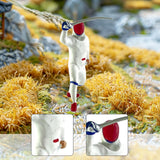 Maxbell 1/64 Scale Model Figure Hand Painted Resin Realistic Mini Fencing Doll Model Defense White