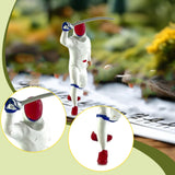 Maxbell 1/64 Scale Model Figure Hand Painted Resin Realistic Mini Fencing Doll Model Defense White