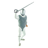 Maxbell 1/64 Scale Model Figure Hand Painted Resin Realistic Mini Fencing Doll Model Defense Grey