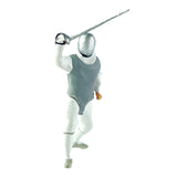 Maxbell 1/64 Scale Model Figure Hand Painted Resin Realistic Mini Fencing Doll Model Defense Grey
