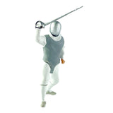 Maxbell 1/64 Scale Model Figure Hand Painted Resin Realistic Mini Fencing Doll Model Defense Grey