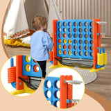 Maxbell Four in A Row Game Rings Toss Travel Family Board Game for Home Indoor Party castle