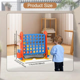 Maxbell Four in A Row Game Rings Toss Travel Family Board Game for Home Indoor Party house