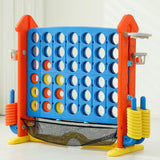 Maxbell Four in A Row Game Rings Toss Travel Family Board Game for Home Indoor Party house