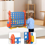 Maxbell Four in A Row Game Rings Toss Travel Family Board Game for Home Indoor Party house