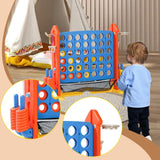 Maxbell Four in A Row Game Rings Toss Travel Family Board Game for Home Indoor Party house