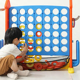 Maxbell Four in A Row Game Rings Toss Travel Family Board Game for Home Indoor Party house