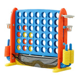 Maxbell Four in A Row Game Rings Toss Travel Family Board Game for Home Indoor Party Rocket