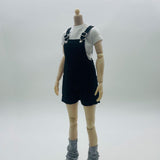 Maxbell 1/6 Scale Bib Overalls and Top Bib Shortalls for 12" Action Figures Dress up