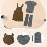 Maxbell 1/6 Scale Bib Overalls and Top Bib Shortalls for 12" Action Figures Dress up