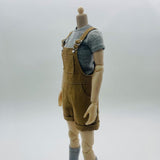 Maxbell 1/6 Scale Bib Overalls and Top Bib Shortalls for 12" Action Figures Dress up