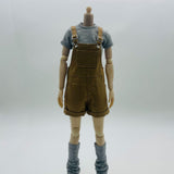 Maxbell 1/6 Scale Bib Overalls and Top Bib Shortalls for 12" Action Figures Dress up