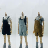 Maxbell 1/6 Scale Bib Overalls and Top Bib Shortalls for 12" Action Figures Dress up