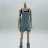 Maxbell 1/6 Scale Bib Overalls and Top Bib Shortalls for 12" Action Figures Dress up