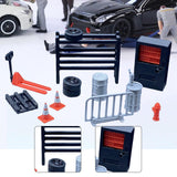 Maxbell 13x 1/64 Scale Car Repair Tools Models Collectible Gift Mini Repairing Tools