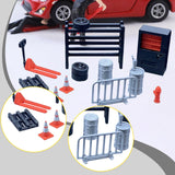 Maxbell 13x 1/64 Scale Car Repair Tools Models Collectible Gift Mini Repairing Tools