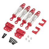 Maxbell 1/12 RC Car Shock Absorber Kit RC Vehicle Accessories for MN82 MN82S MN82Pro Red