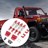 Maxbell 1/12 RC Car Shock Absorber Kit RC Vehicle Accessories for MN82 MN82S MN82Pro Red