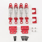 Maxbell 1/12 RC Car Shock Absorber Kit RC Vehicle Accessories for MN82 MN82S MN82Pro Red