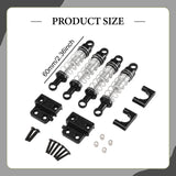 Maxbell 1/12 RC Car Shock Absorber Kit RC Vehicle Accessories for MN82 MN82S MN82Pro Black