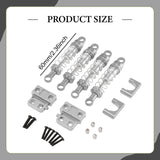 Maxbell 1/12 RC Car Shock Absorber Kit RC Vehicle Accessories for MN82 MN82S MN82Pro Silver