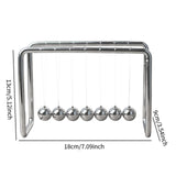 Maxbell Newton's Cradle Pendulum Balls Versatile for Art Work Gifts Swinging Desktop