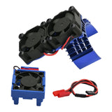 Maxbell 3340 RC Cooling Fan Repair 540 Heat Sink Motor Fan for Vxl-3S Blue