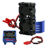 Maxbell 3340 RC Cooling Fan Repair 540 Heat Sink Motor Fan for Vxl-3S Blue