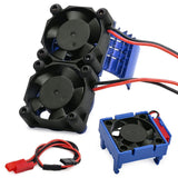 Maxbell 3340 RC Cooling Fan Repair 540 Heat Sink Motor Fan for Vxl-3S Blue