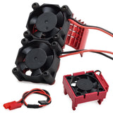 Maxbell 3340 RC Cooling Fan Repair 540 Heat Sink Motor Fan for Vxl-3S Red