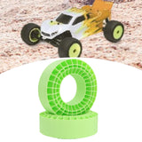 Maxbell 2Pcs Tire Inserts for 1/10 RC Crawler Trucks Replacement Wheel Tires Inserts Green