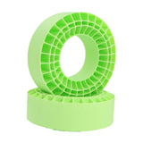 Maxbell 2Pcs Tire Inserts for 1/10 RC Crawler Trucks Replacement Wheel Tires Inserts Green