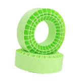 Maxbell 2Pcs Tire Inserts for 1/10 RC Crawler Trucks Replacement Wheel Tires Inserts Green