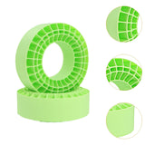 Maxbell 2Pcs Tire Inserts for 1/10 RC Crawler Trucks Replacement Wheel Tires Inserts Green