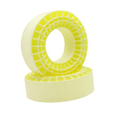 Maxbell 2Pcs Tire Inserts for 1/10 RC Crawler Trucks Replacement Wheel Tires Inserts Yellow