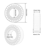 Maxbell 2Pcs Tire Inserts for 1/10 RC Crawler Trucks Replacement Wheel Tires Inserts Yellow