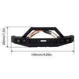 Maxbell Front Bumper with LED Light Upgrade for 1/18TH RC Crawler Car Fcx18 LC80 Style B