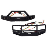 Maxbell Front Bumper with LED Light Upgrade for 1/18TH RC Crawler Car Fcx18 LC80 Style B
