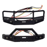 Maxbell Front Bumper with LED Light Upgrade for 1/18TH RC Crawler Car Fcx18 LC80 Style B