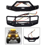 Maxbell Front Bumper with LED Light Upgrade for 1/18TH RC Crawler Car Fcx18 LC80 Style B