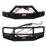 Maxbell Front Bumper with LED Light Upgrade for 1/18TH RC Crawler Car Fcx18 LC80 Style B