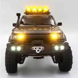 Maxbell Front Bumper with LED Light Upgrade for 1/18TH RC Crawler Car Fcx18 LC80 Style B