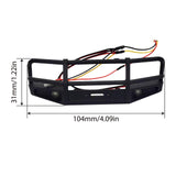 Maxbell Front Bumper with LED Light Upgrade for 1/18TH RC Crawler Car Fcx18 LC80 Style A