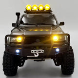 Maxbell Front Bumper with LED Light Upgrade for 1/18TH RC Crawler Car Fcx18 LC80 Style A