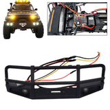 Maxbell Front Bumper with LED Light Upgrade for 1/18TH RC Crawler Car Fcx18 LC80 Style A