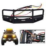 Maxbell Front Bumper with LED Light Upgrade for 1/18TH RC Crawler Car Fcx18 LC80 Style A
