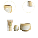 Maxbell 3 Pieces Japanese Matcha Whisk Set and Whisk Holder for Tea House Tea Lovers A