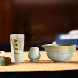 Maxbell 3 Pieces Japanese Matcha Whisk Set and Whisk Holder for Tea House Tea Lovers B